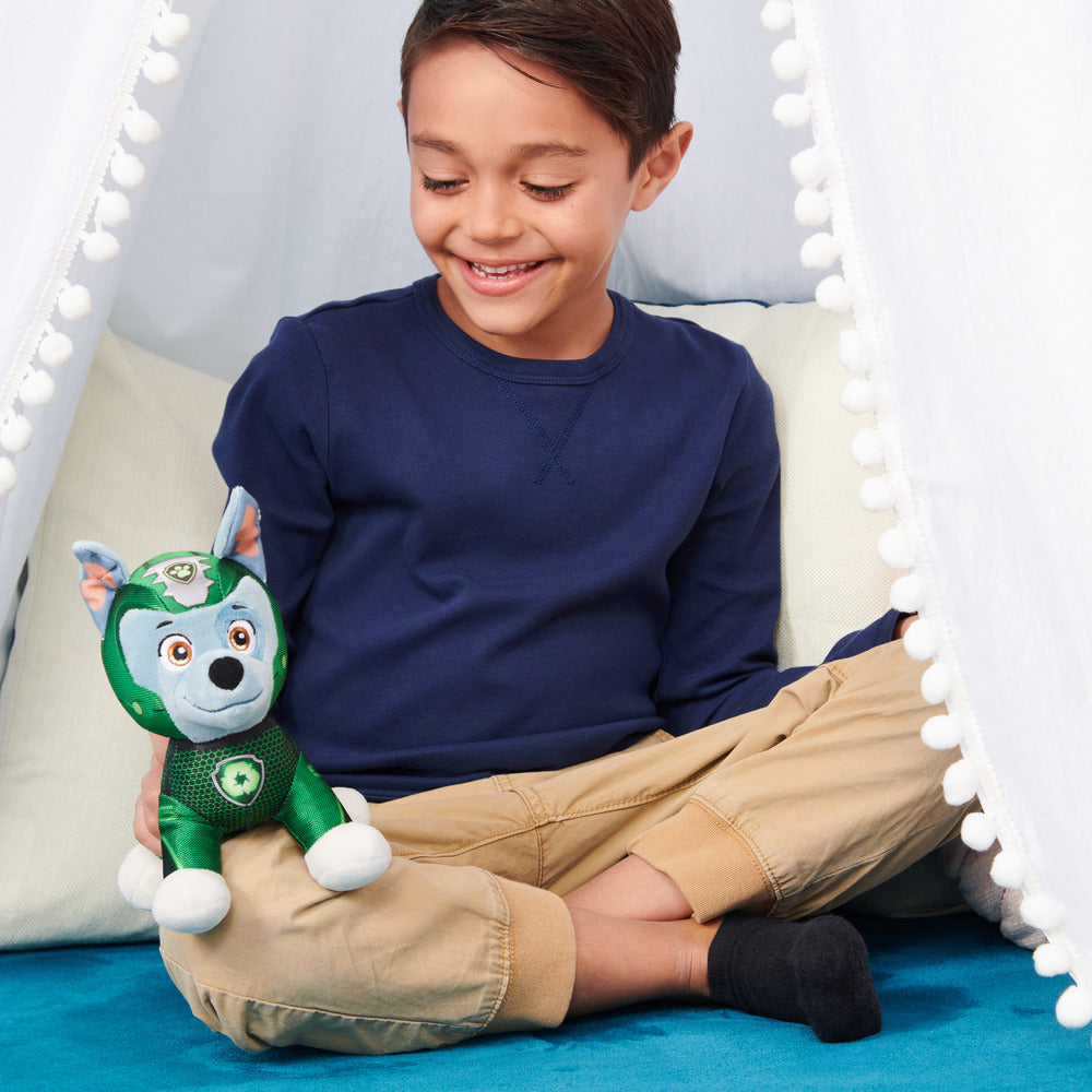 Hot Sale! PAW Patrol Aqua Pups Basic Plush Toy - Aqua Rocky for Kids