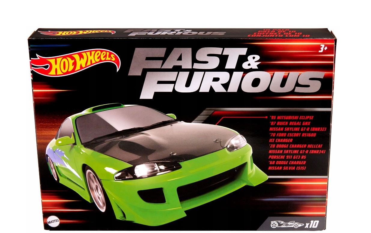 Hot Wheels Fast & Furious 10-Pack: Exclusive Toy Cars Collection