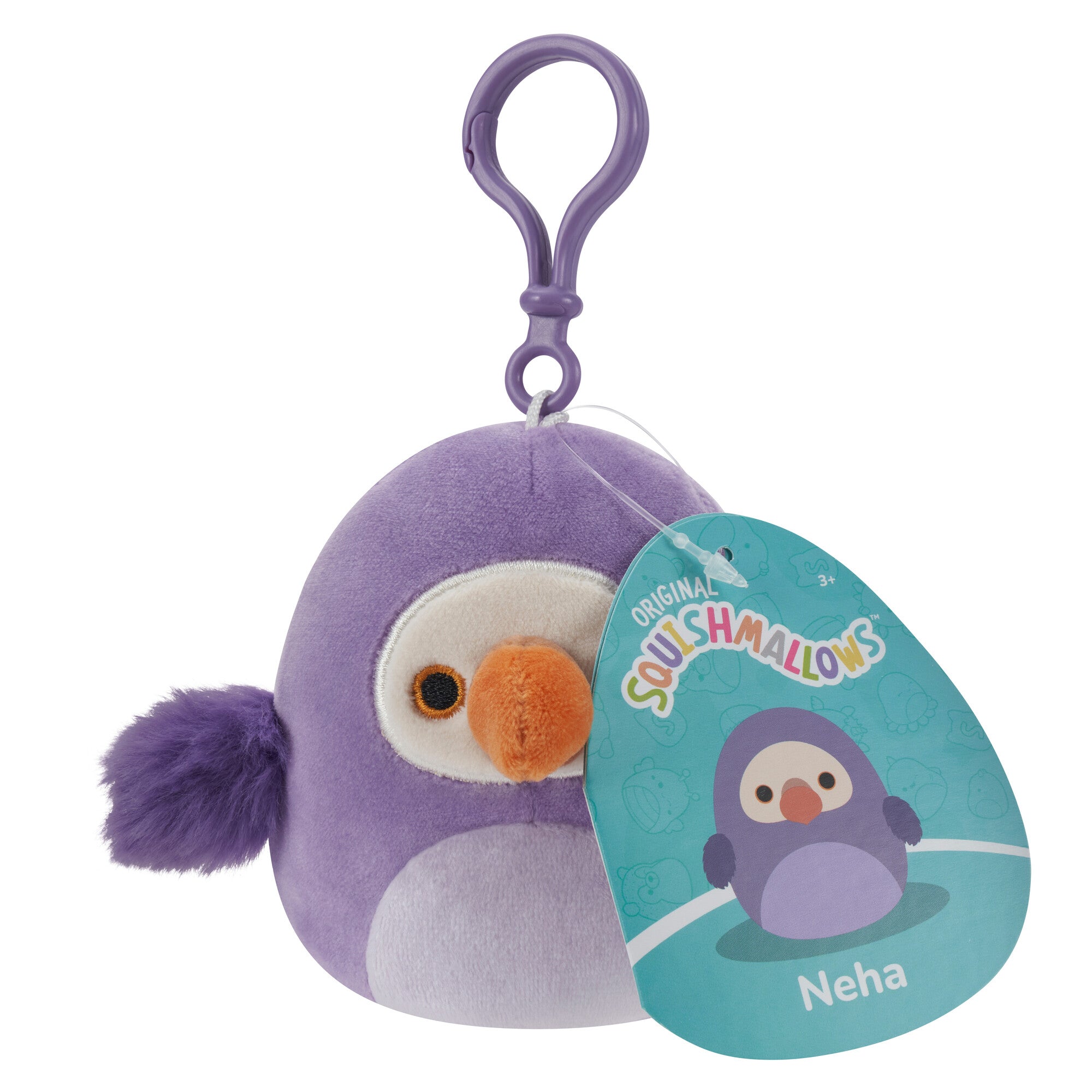 Hot Deal! 3.5-Inch Squishmallows Clip-On Plush Toy - Adorable Neha