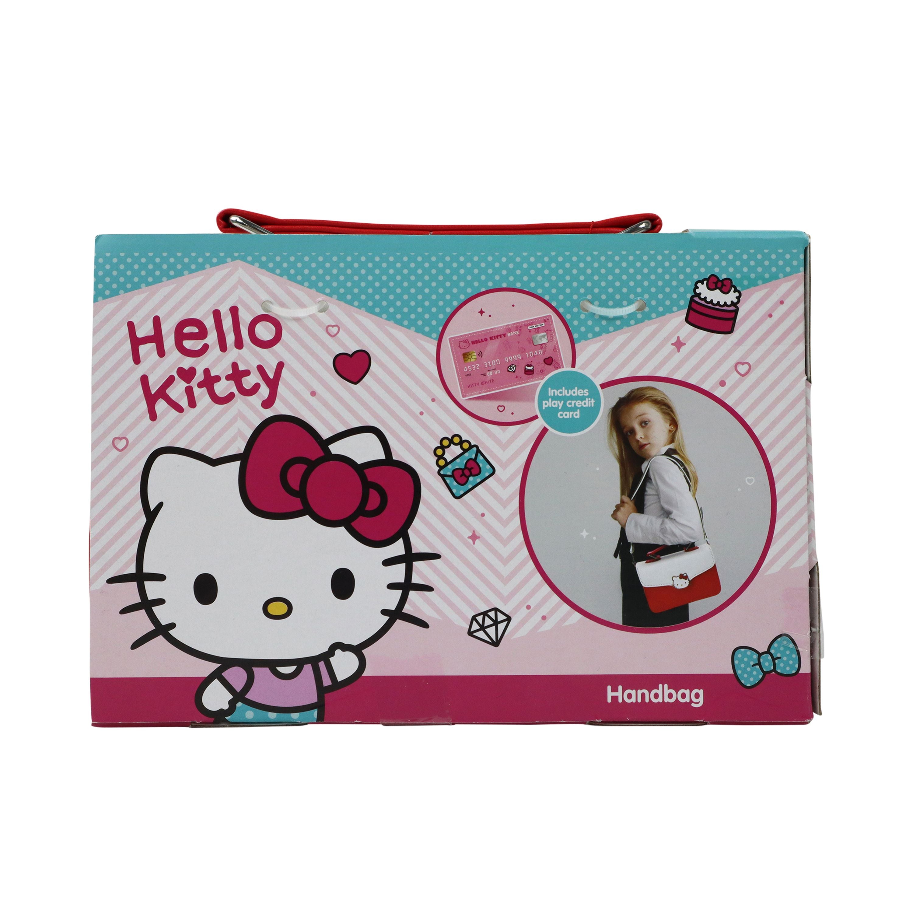 Cute Red and White Hello Kitty Handbag for Young Shoppers