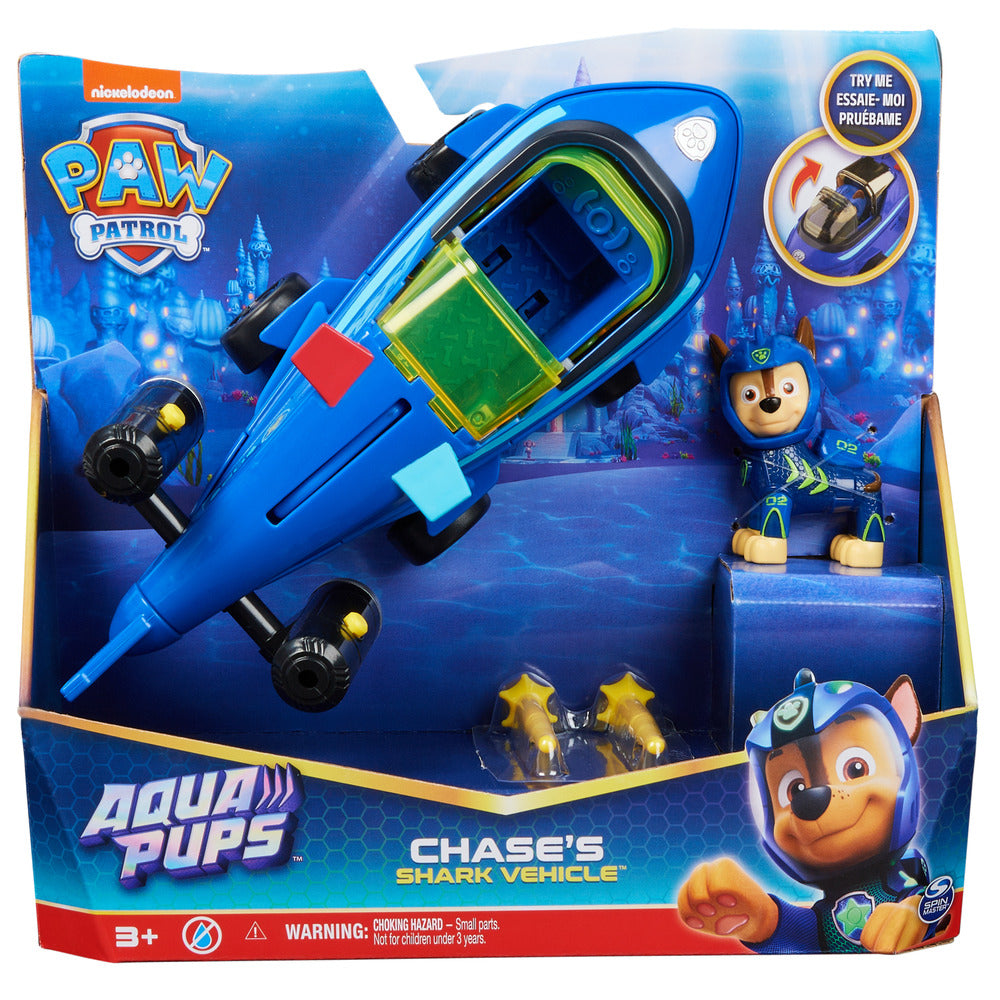 Hot Sale! PAW Patrol Aqua Themed Toy Vehicle - Chase's Shark Rescue Car