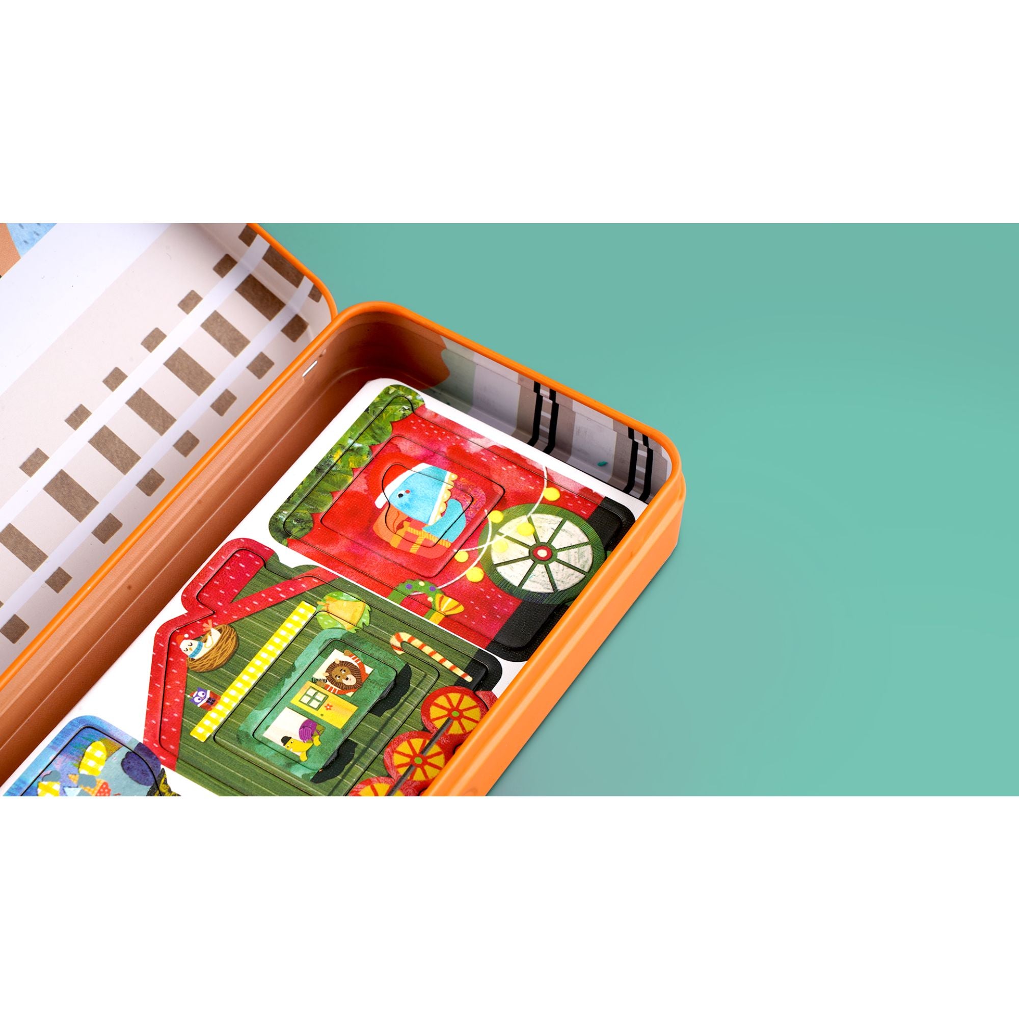 Hot Sale! MierEdu Kids' Magnetic Train Puzzle Box with Over 30 Pieces