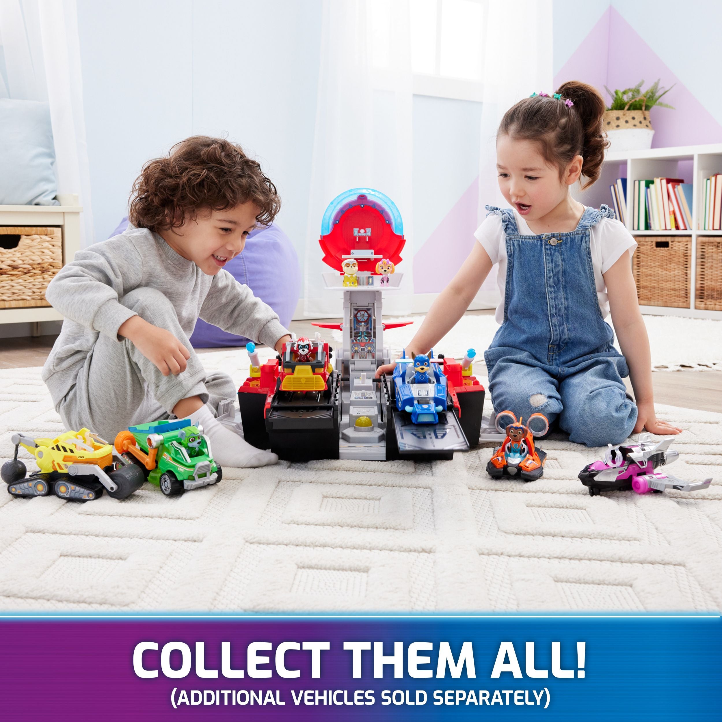PAW Patrol The Mighty Movie: Exclusive Aircraft Carrier HQ Toy