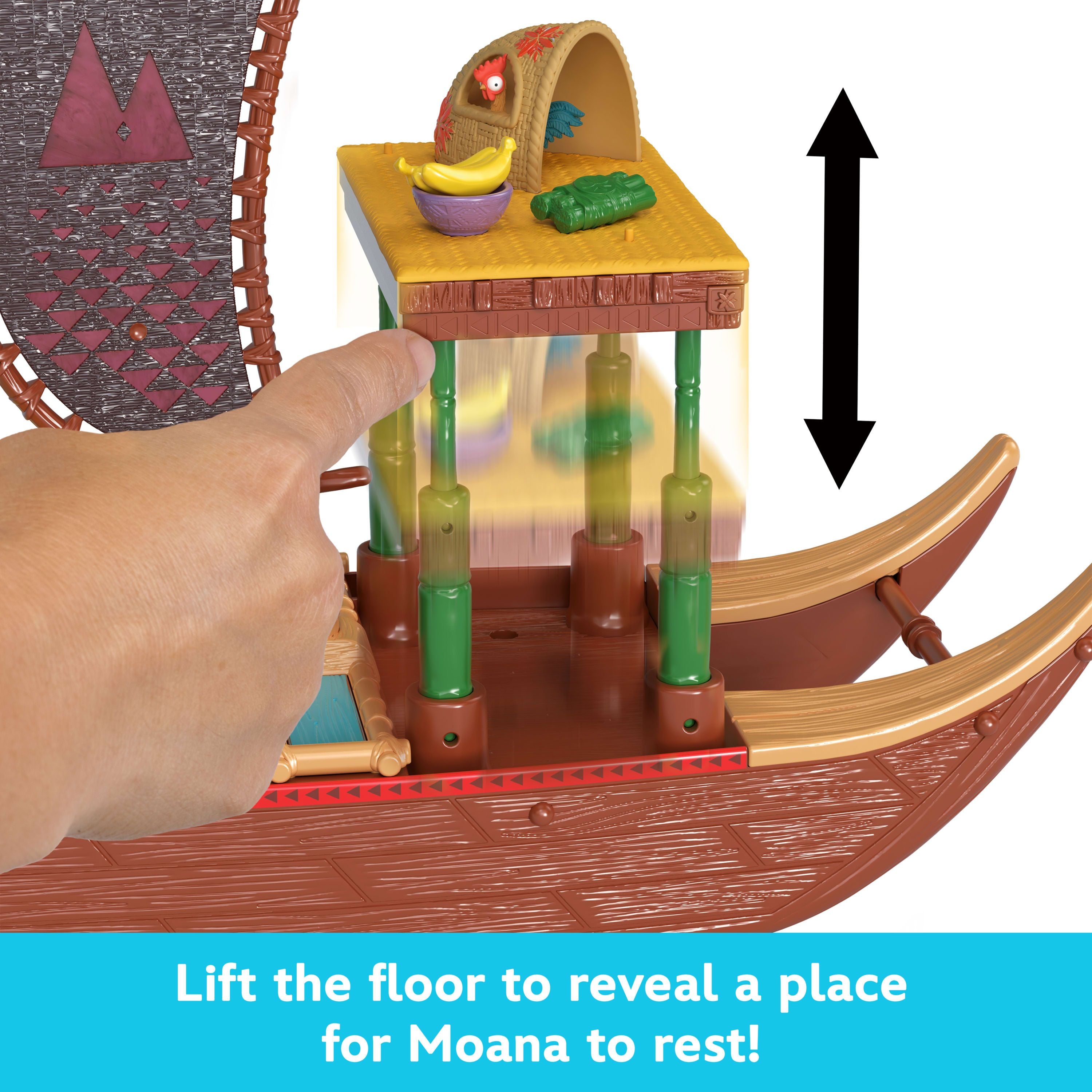 Hot! Disney Moana 2 Adventure Canoe Playset