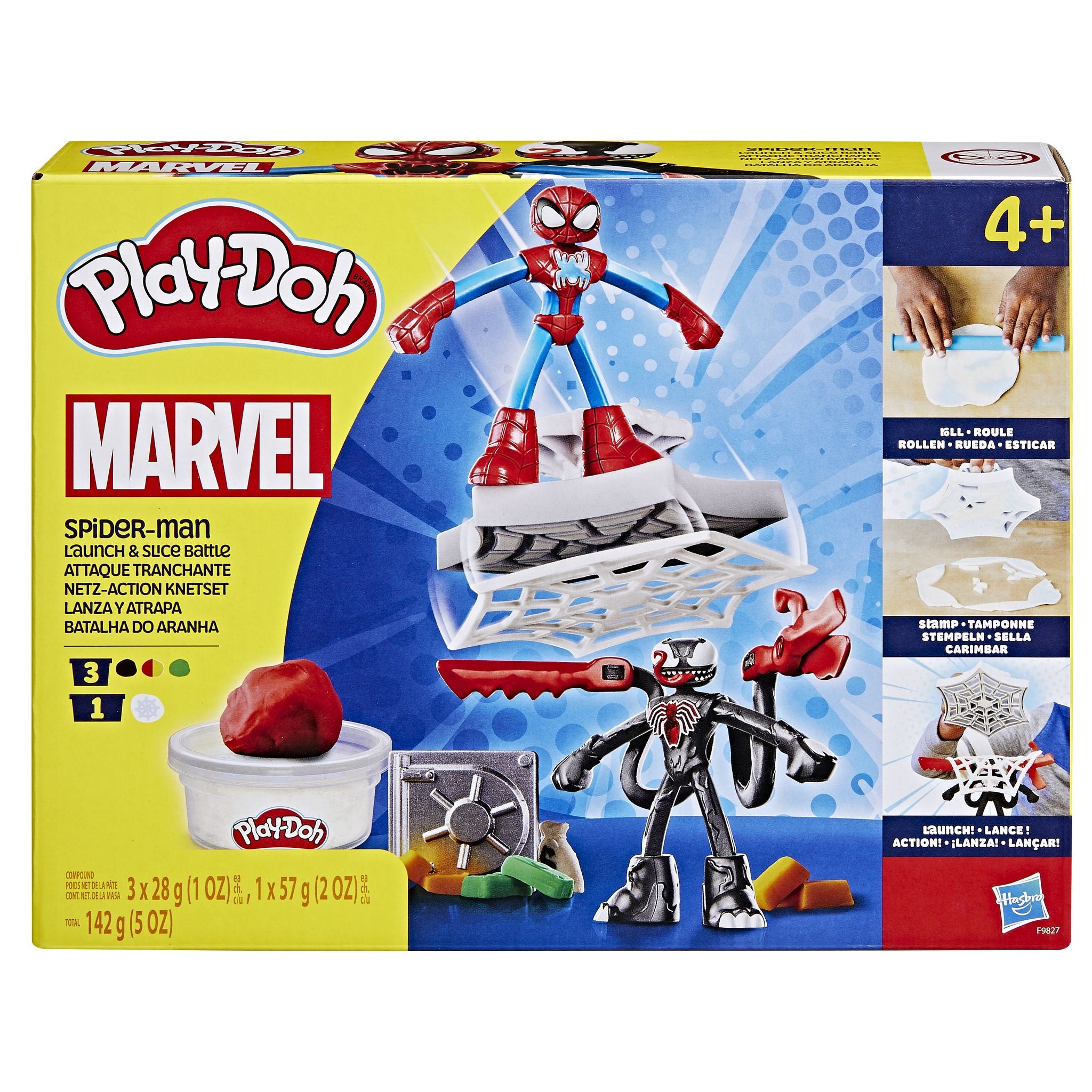 Play-Doh Spider-Man Launch & Slice Battle Set for Kids