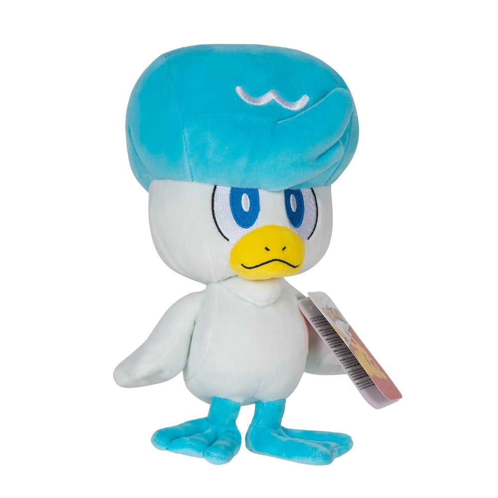 8-Inch Adorable Pokemon Plush - Quaxly from Generation IX