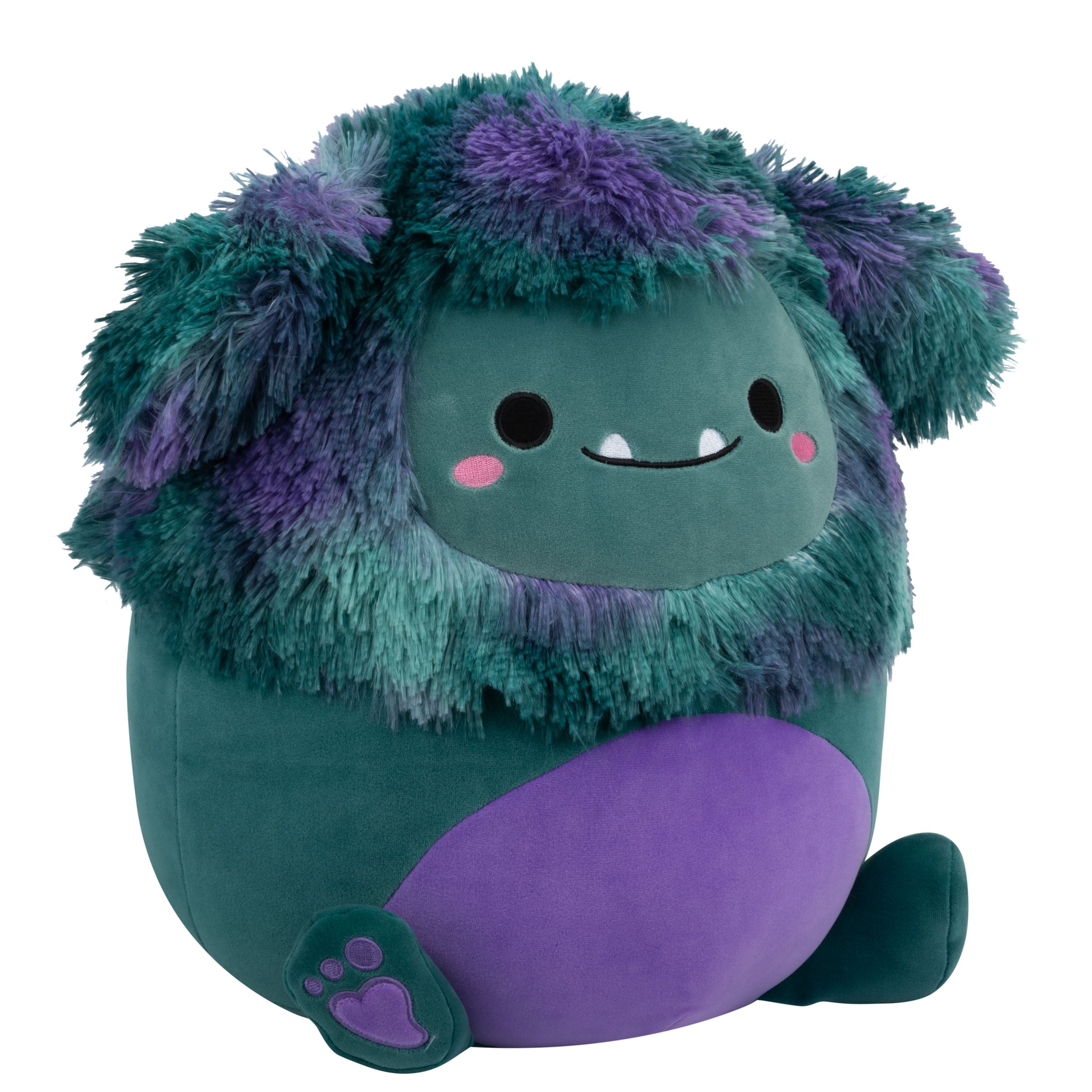 Hot Deal! 14-Inch Squishmallows S20 JT Bigfoot in Dark Teal with Purple Belly