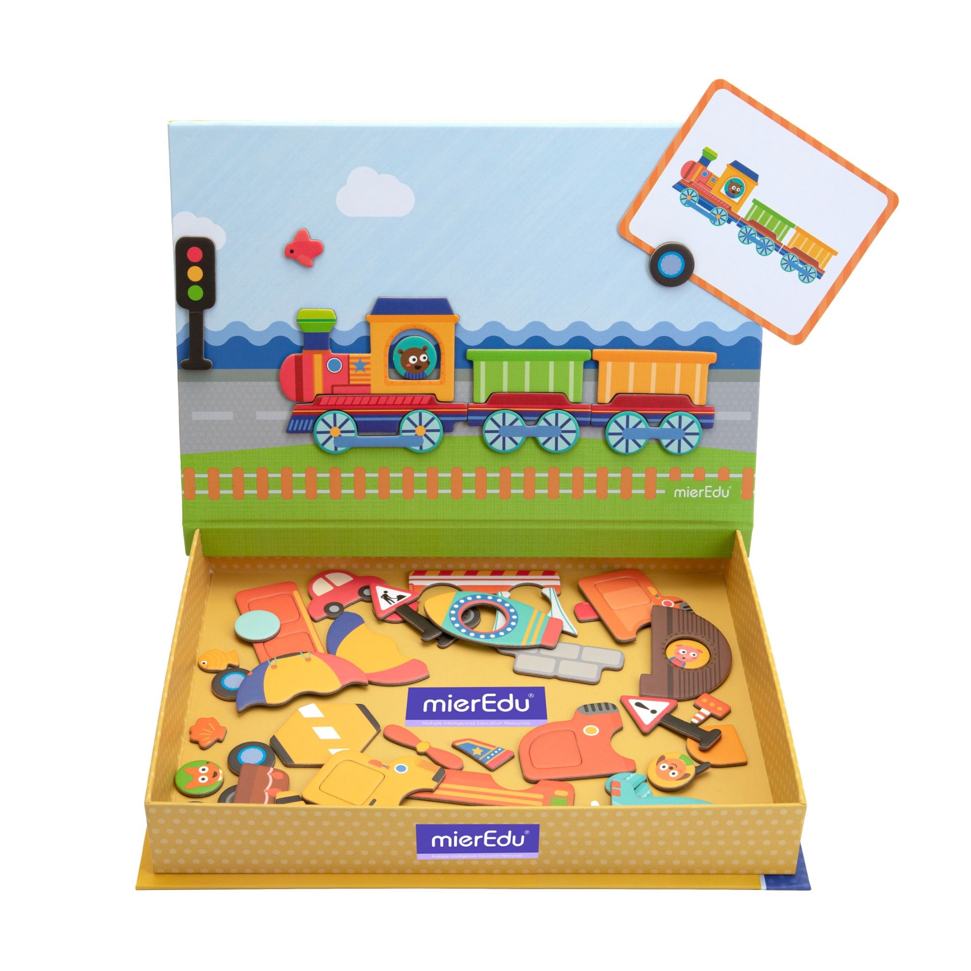 MierEdu Portable Educational Magnetic Art Case for Vehicles - Ideal for Kids