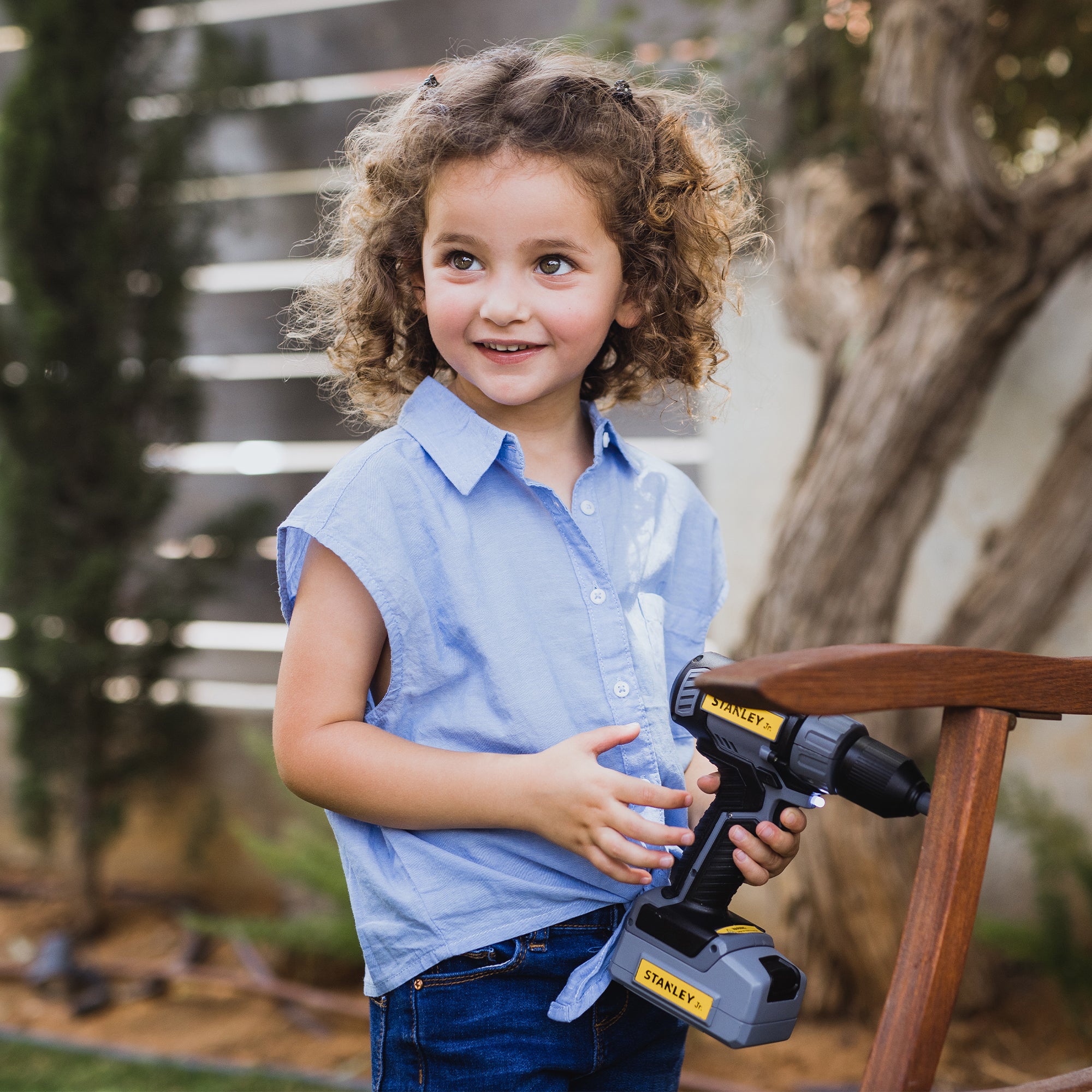 Hot Deal! Stanley Jr Battery-Operated Hand Drill for Kids