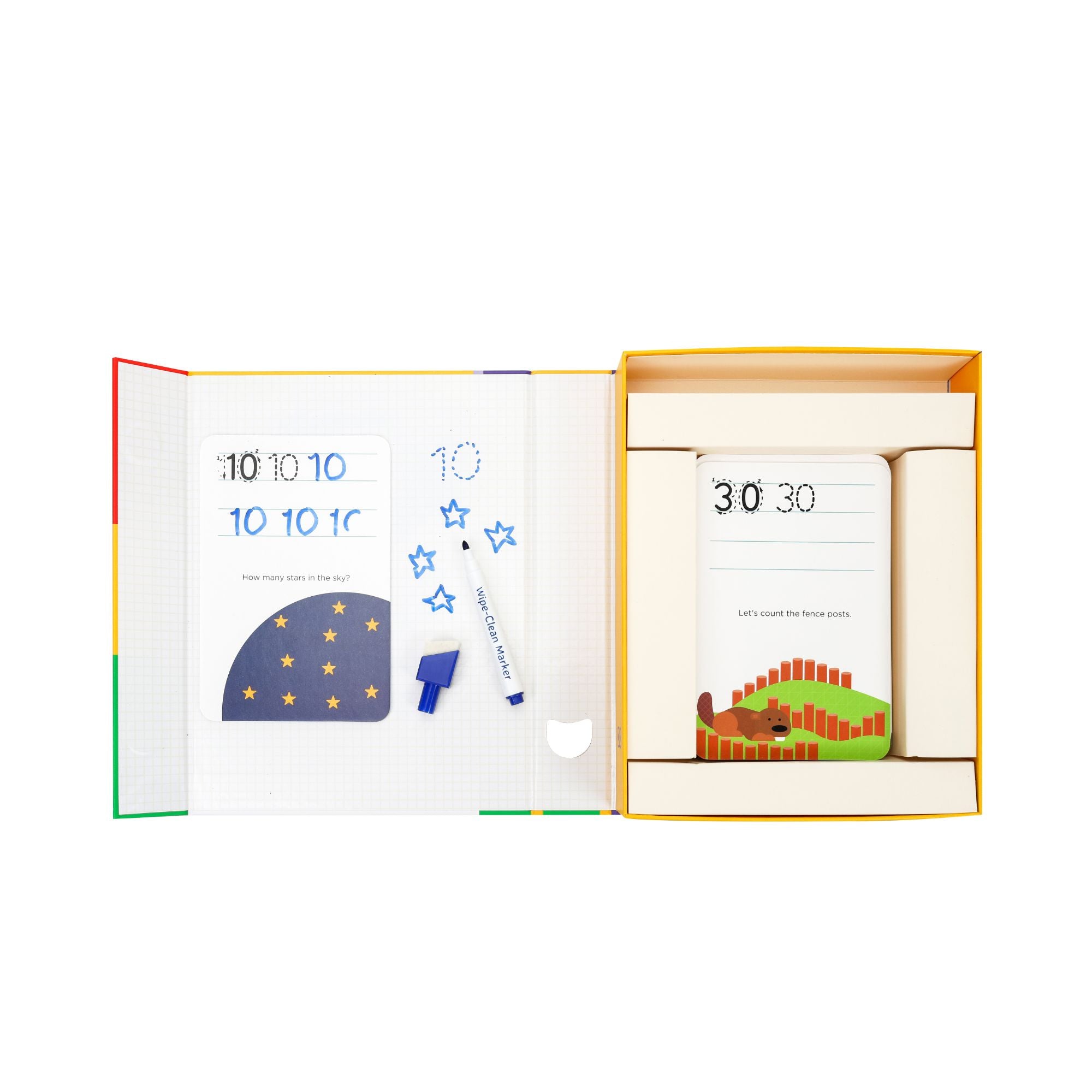 Hot Sale! MierEdu Portable Wipe Clean Number Activity Set for 3 - 6 Year - Old Kids