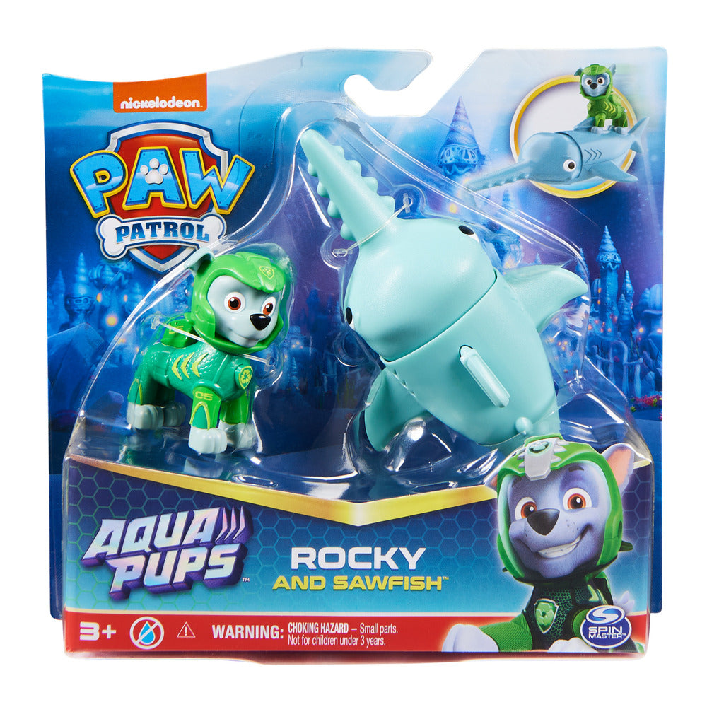 Hot Sale! PAW Patrol Aqua Pups: Rocky & Sawfish Set