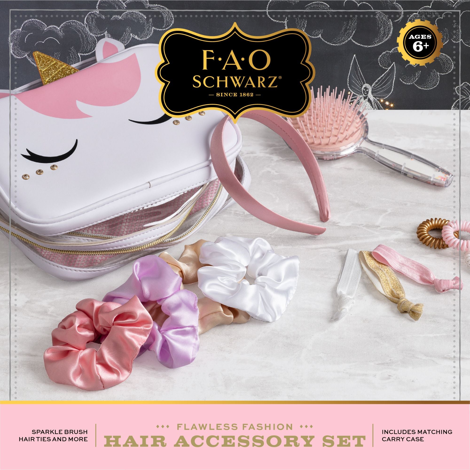 F.A.O. Schwarz 12-Piece Sparkling Fashion Hair Accessory Set for Kids