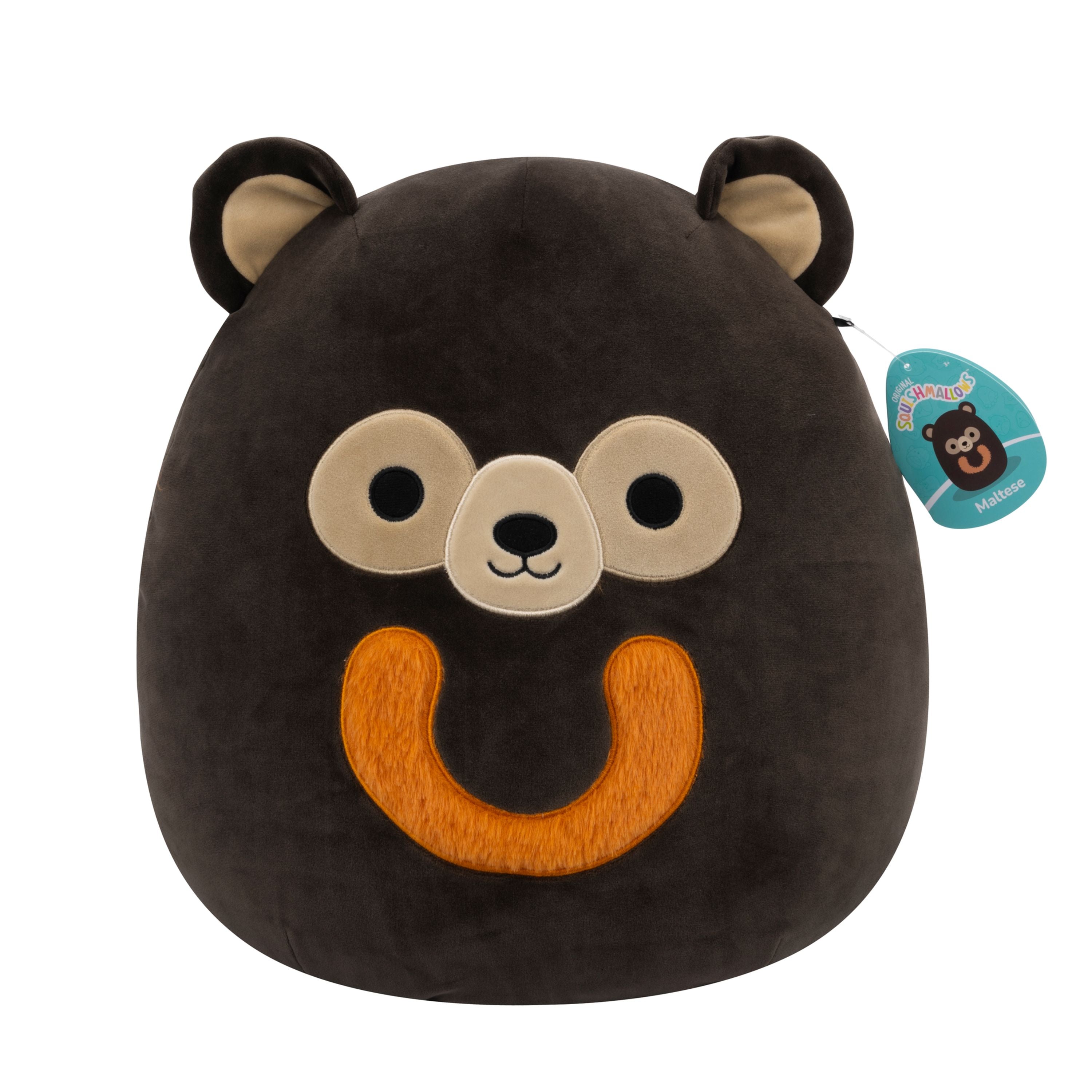 14-Inch Squishmallows Series 20: Adorable Maltese Brown Sun Bear Plush