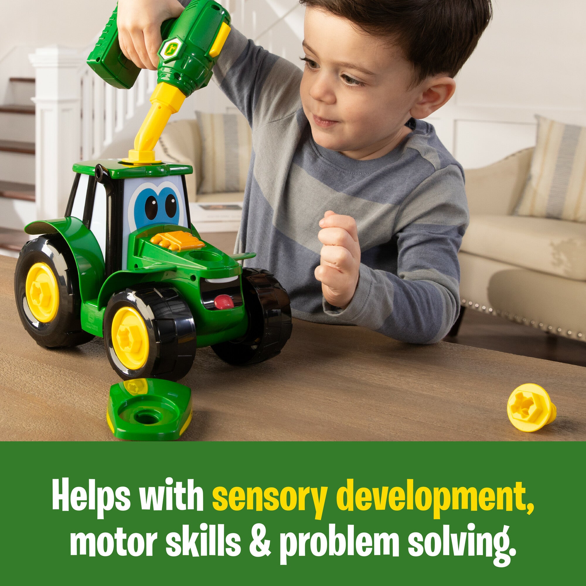 Hot Deal! John Deere Interactive Key - n - Go Johnny Tractor Toy for Kids' Fun