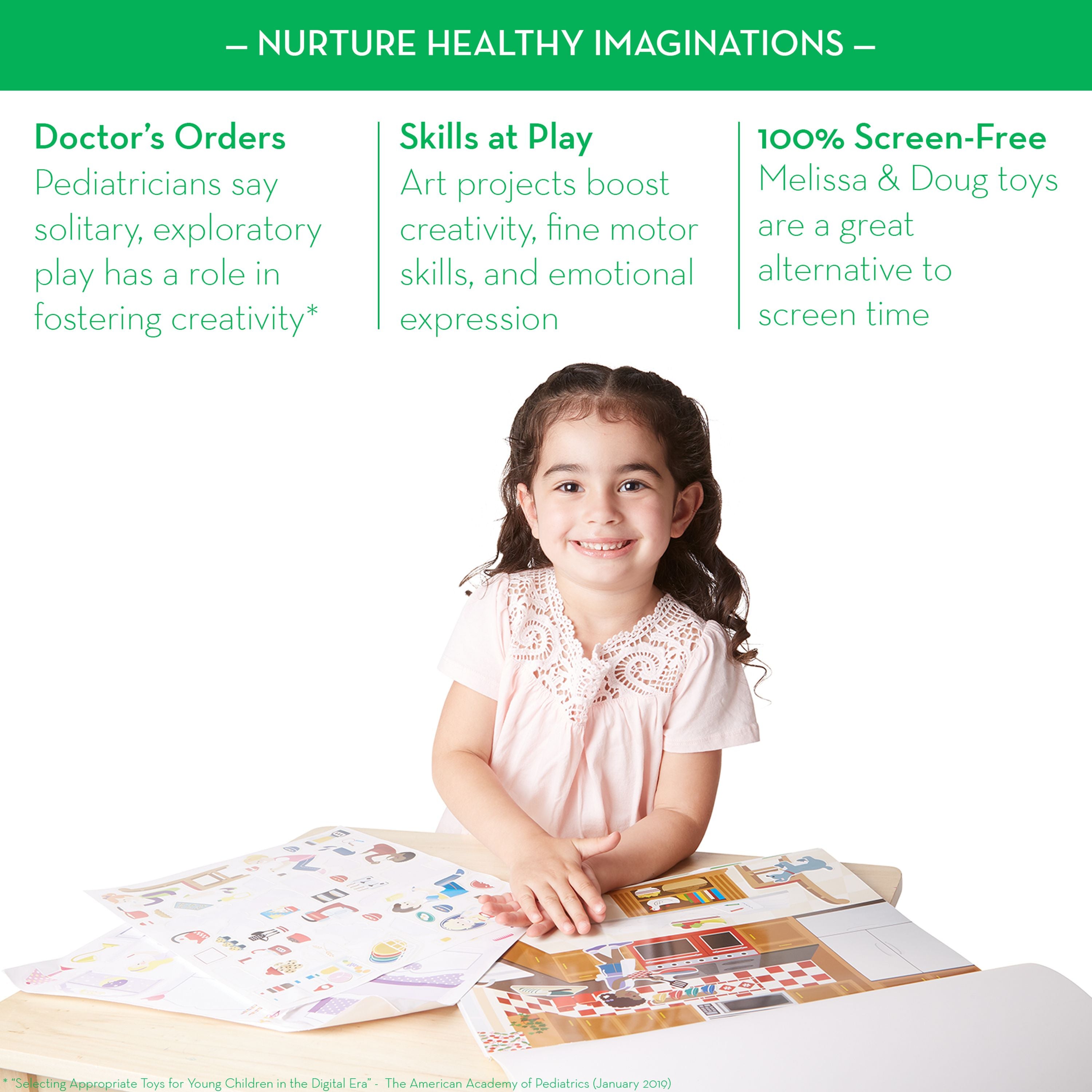 Hot Deal: Melissa & Doug Reusable Play House Sticker Pad for Kids Aged 3+