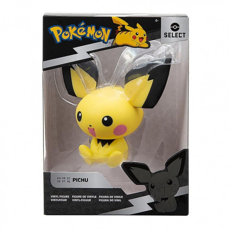 Limited Edition 4-Inch Pokemon Select Vinyl Figure - Adorable Pichu for Collectors