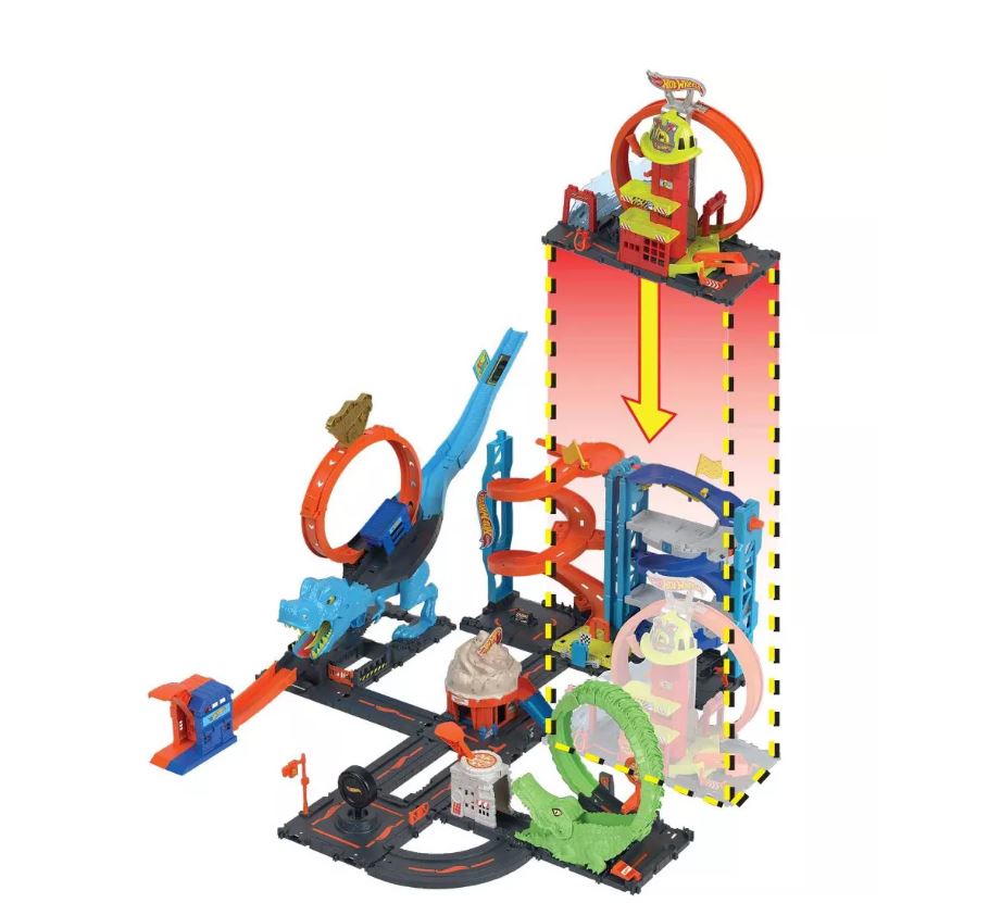 Hot Wheels City Super Fire Station Playset - Fun Kids' Toy with Adjustable Loop and More