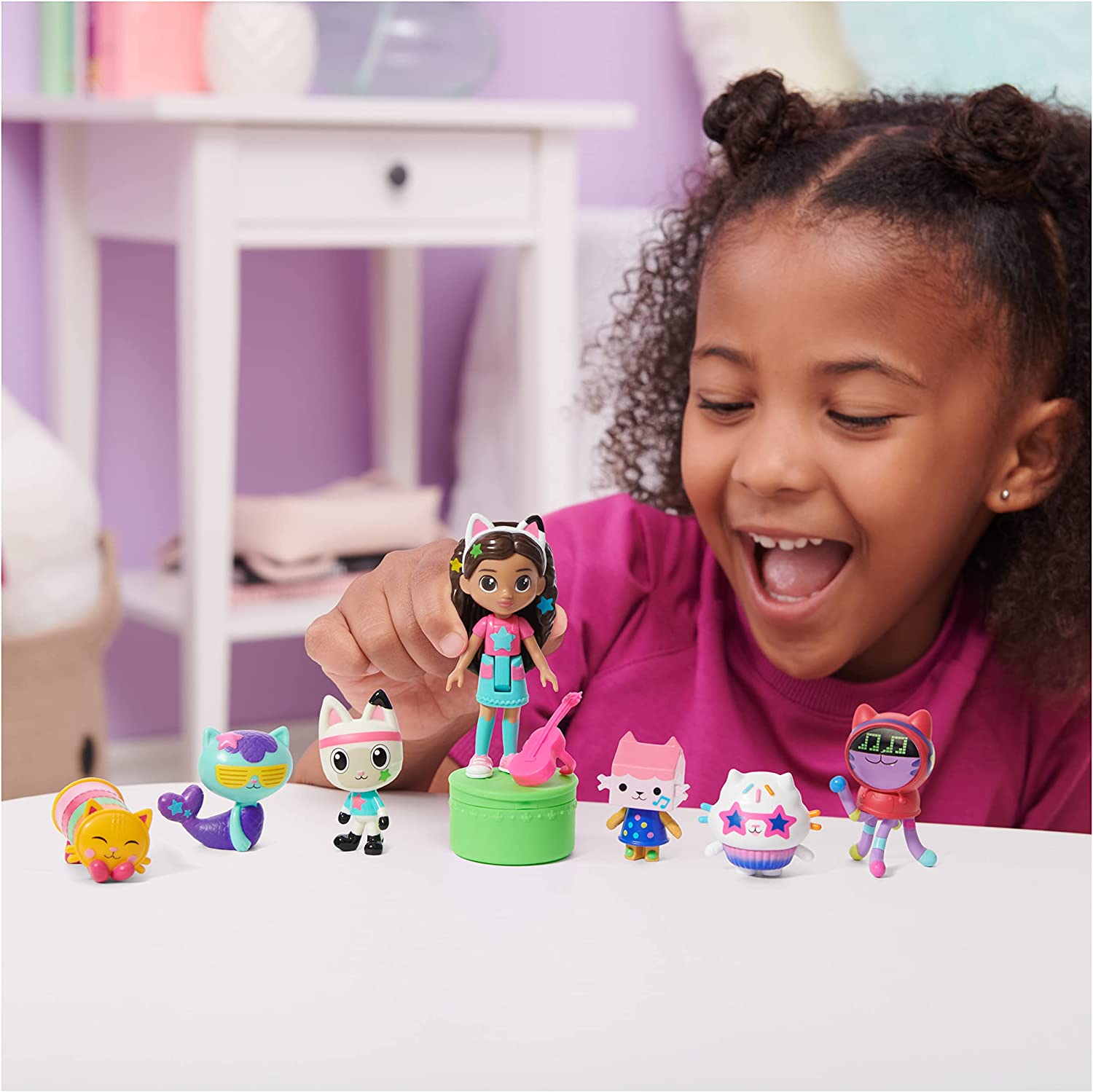 Exclusive Gabby's Dollhouse Deluxe Dance Party Collectible Figure Set - A Must - Have Gift