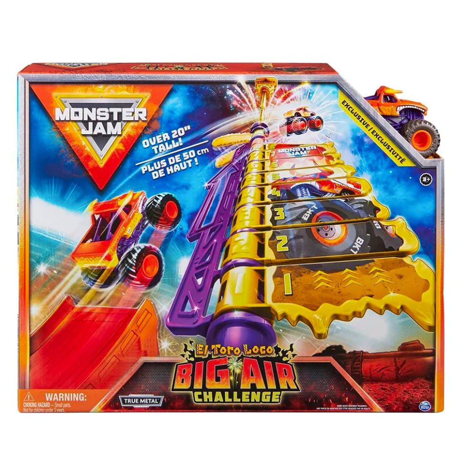 Monster Jam 1:64 El Toro Loco Big Air Challenge Playset - Exclusive & Fun!