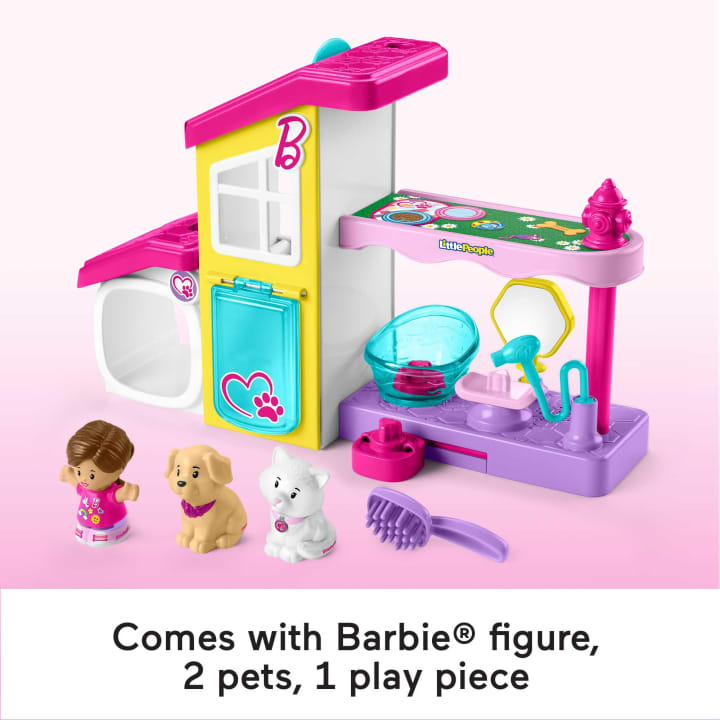 Hot Deal! Fisher-Price Little People Barbie Themed Pet Spa Playset for Toddlers
