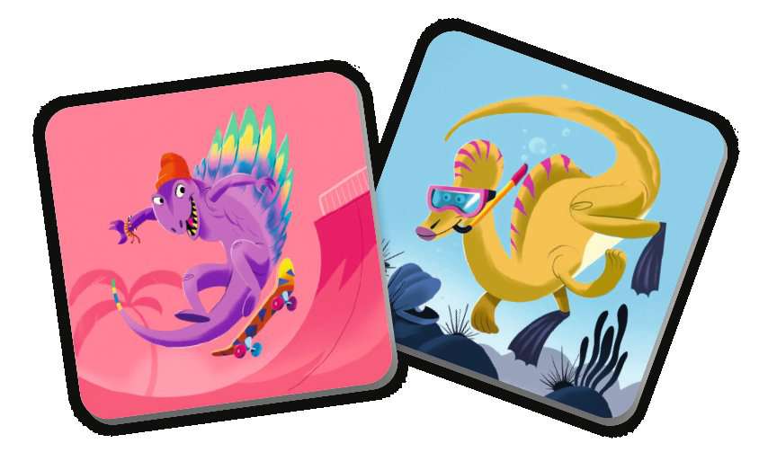 Hot! Ravensburger Dinosaur Sports Memory Game