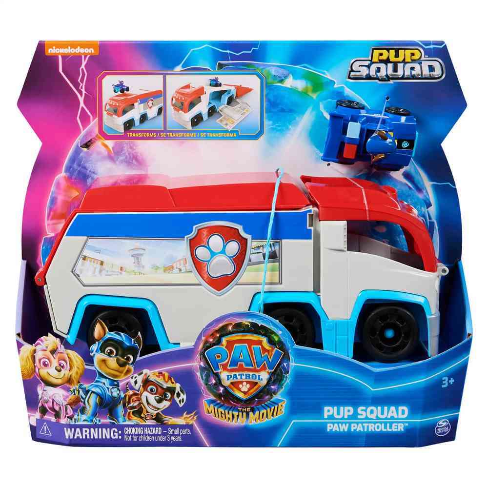 PAW Patrol The Mighty Movie: 10 - Inch Pup Squad Patroller with Collectible Racer