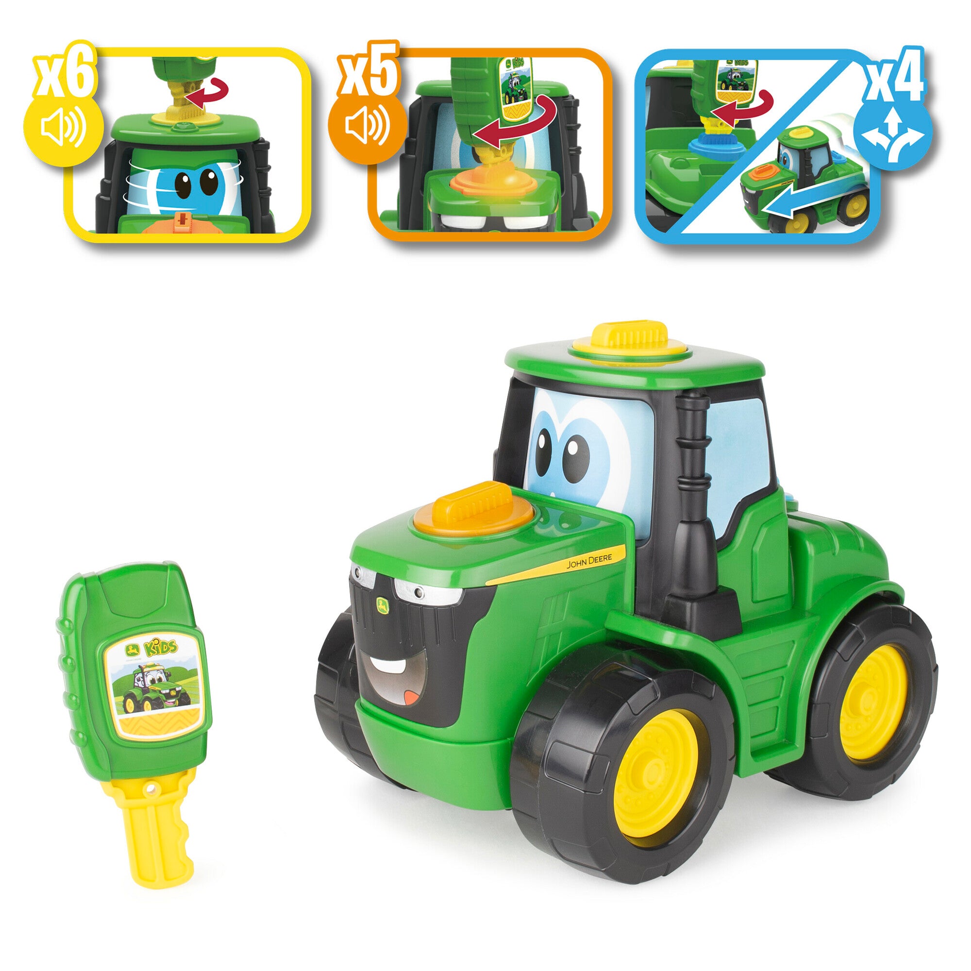 Hot Deal! John Deere Interactive Key - n - Go Johnny Tractor Toy for Kids' Fun