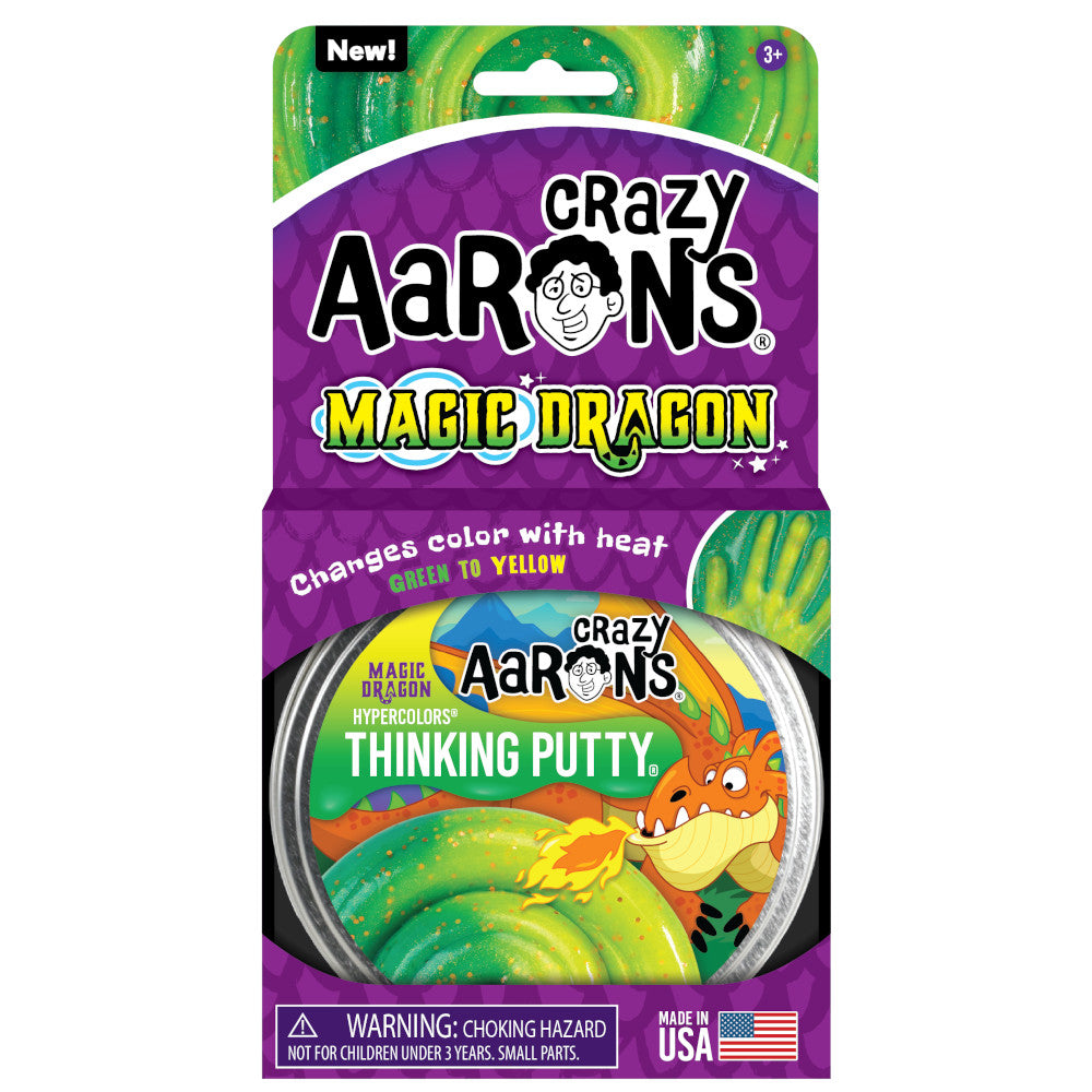 Hot Deal! Crazy Aaron's 4-Inch Hypercolour Magic Dragon Thinking Putty