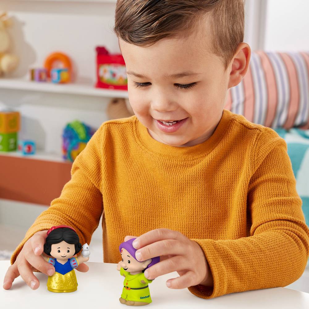 Fisher-Price Little People Disney Princess Figures: Snow White & Dopey Set - Great for Toddlers
