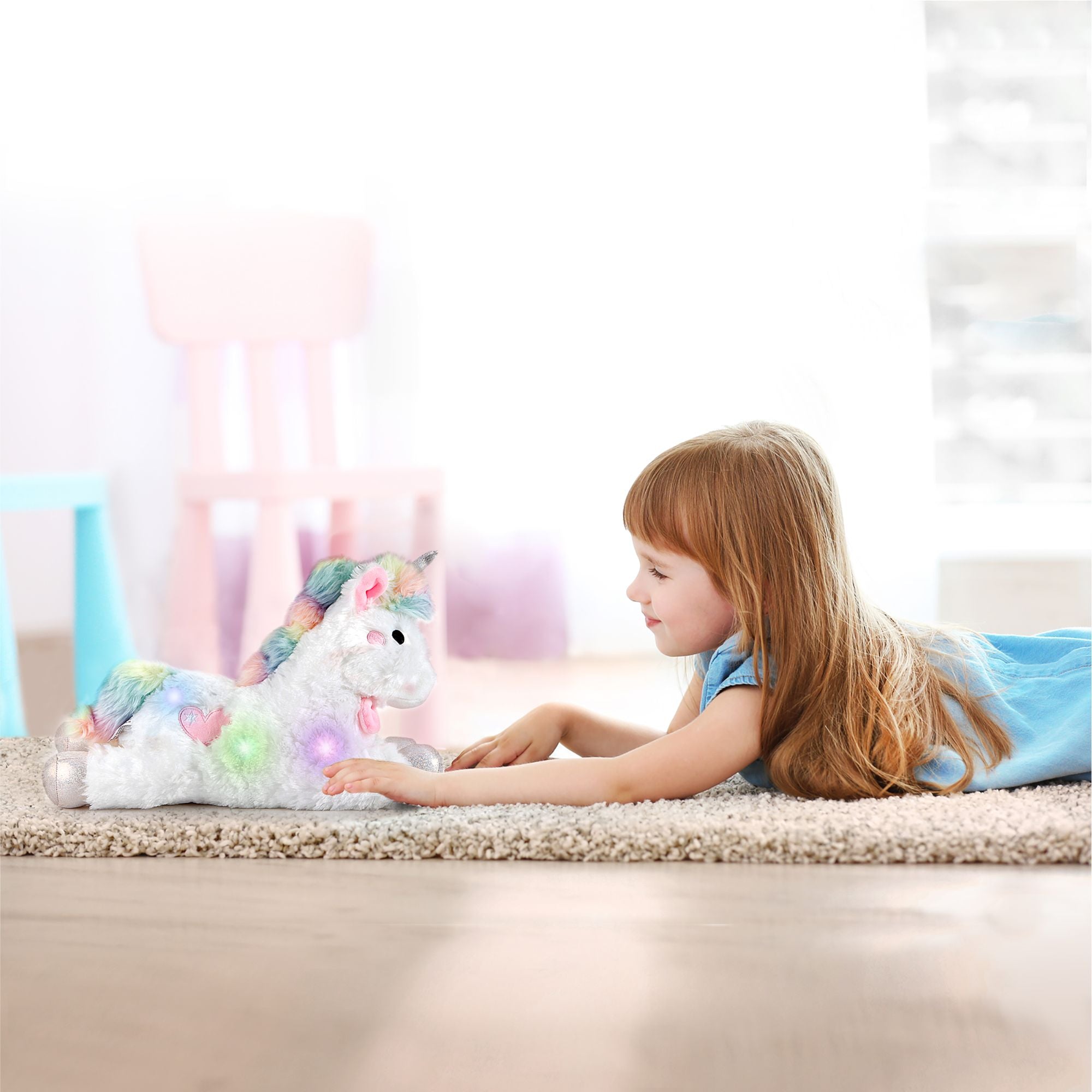 15-Inch F.A.O. Schwarz Glow Brights Soft and Magical Plush Unicorn
