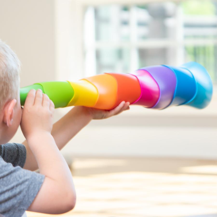 Fat Brain Toys Spiroku - Colorful and Stackable Toy for Ages 3+