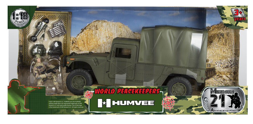 1:18 Scale Assorted Styles World Peacekeepers Humvee Action Figures