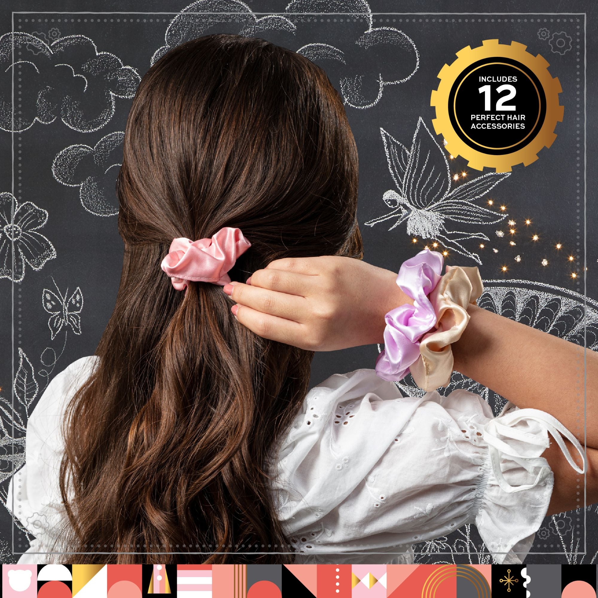 F.A.O. Schwarz 12-Piece Sparkling Fashion Hair Accessory Set for Kids