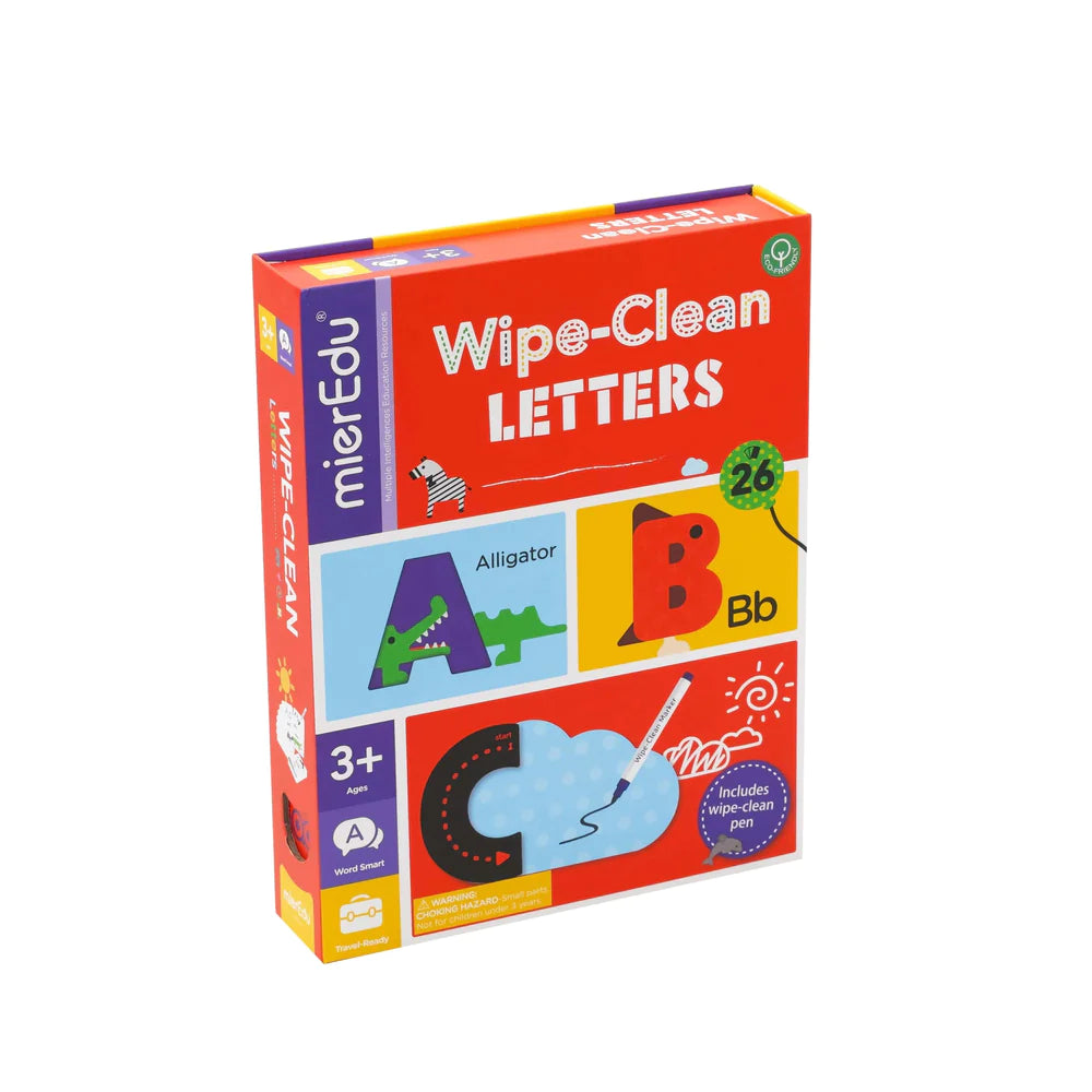 Hot Sale! MierEdu Portable Wipe Clean Letter Activity Set for 3 - 6 Year - Old Kids