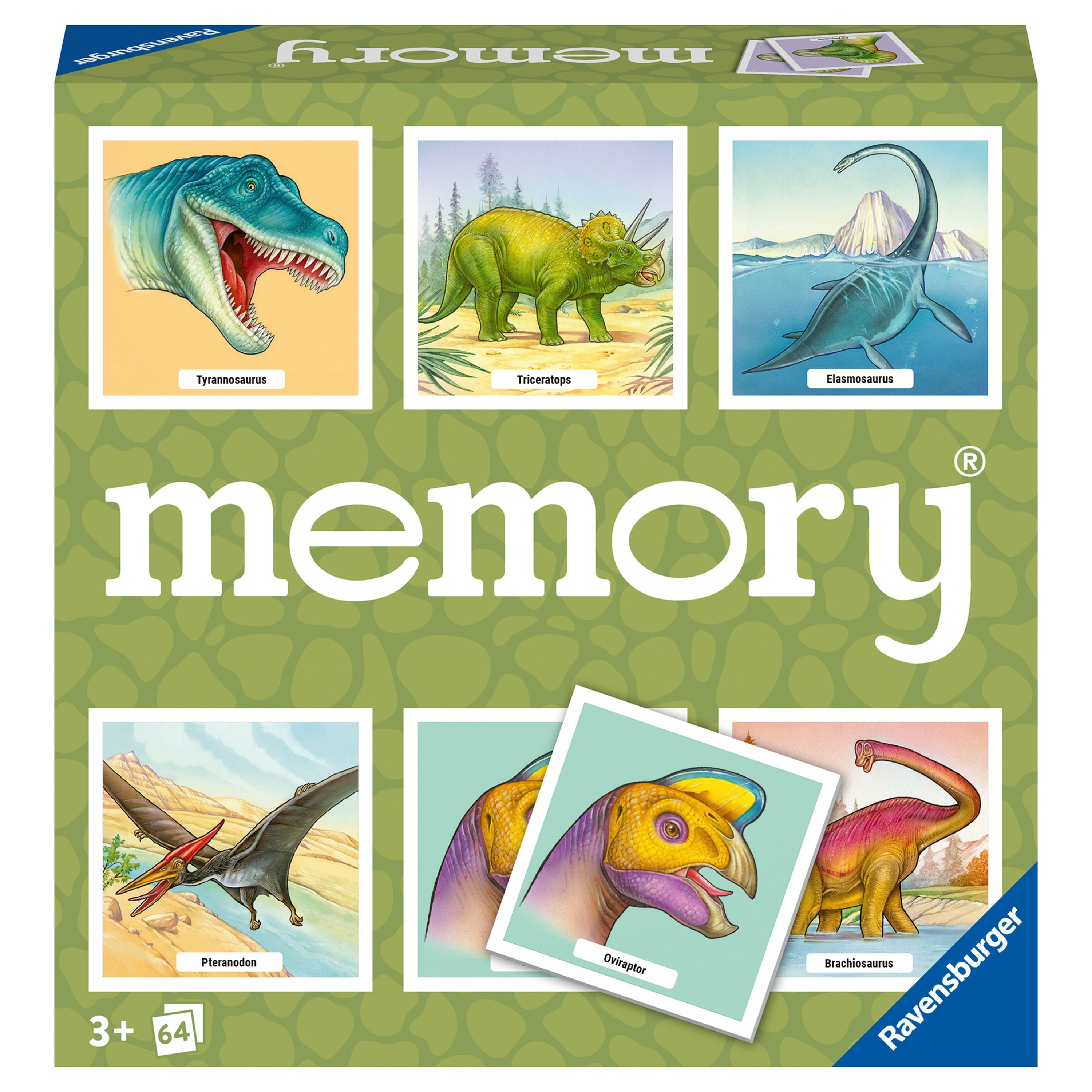 Ravensburger High - quality Educational Dinosaur Memory Game for All Ages