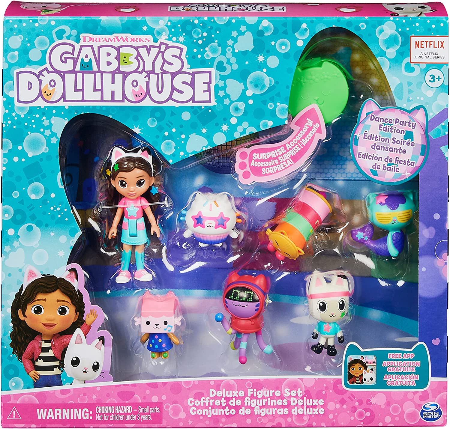 Exclusive Gabby's Dollhouse Deluxe Dance Party Collectible Figure Set - A Must - Have Gift