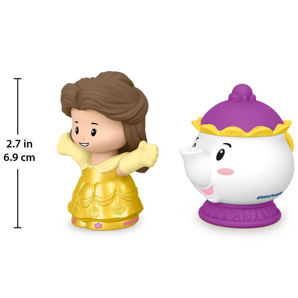 Fisher-Price Little People Disney Princess Toy Set - Belle & Mrs Potts for Toddlers