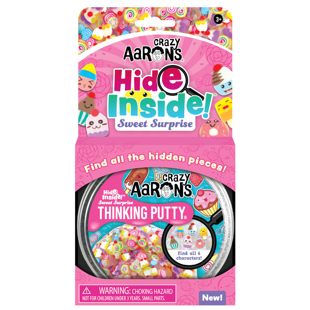 Crazy Aaron's 4-Inch Sweet Surprise Thinking Putty with Hidden Confection Characters
