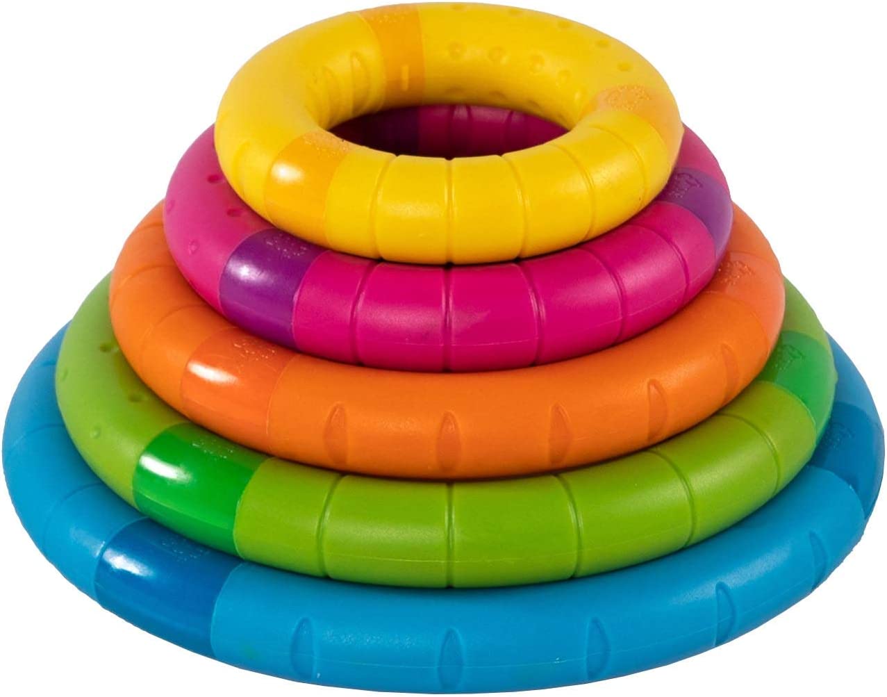 Fat Brain Toys Magnetic Tinker Rings Set of 5 for Early Learning