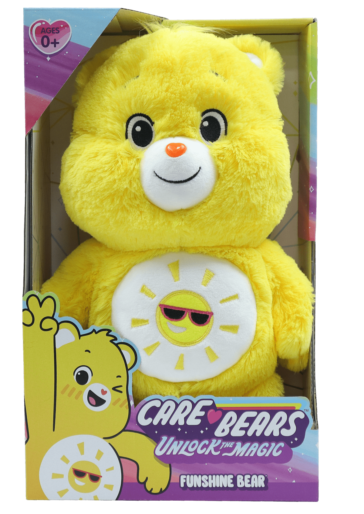 Medium-Sized Care Bears Unlock The Magic Plush - Cheerful Funshine Bear