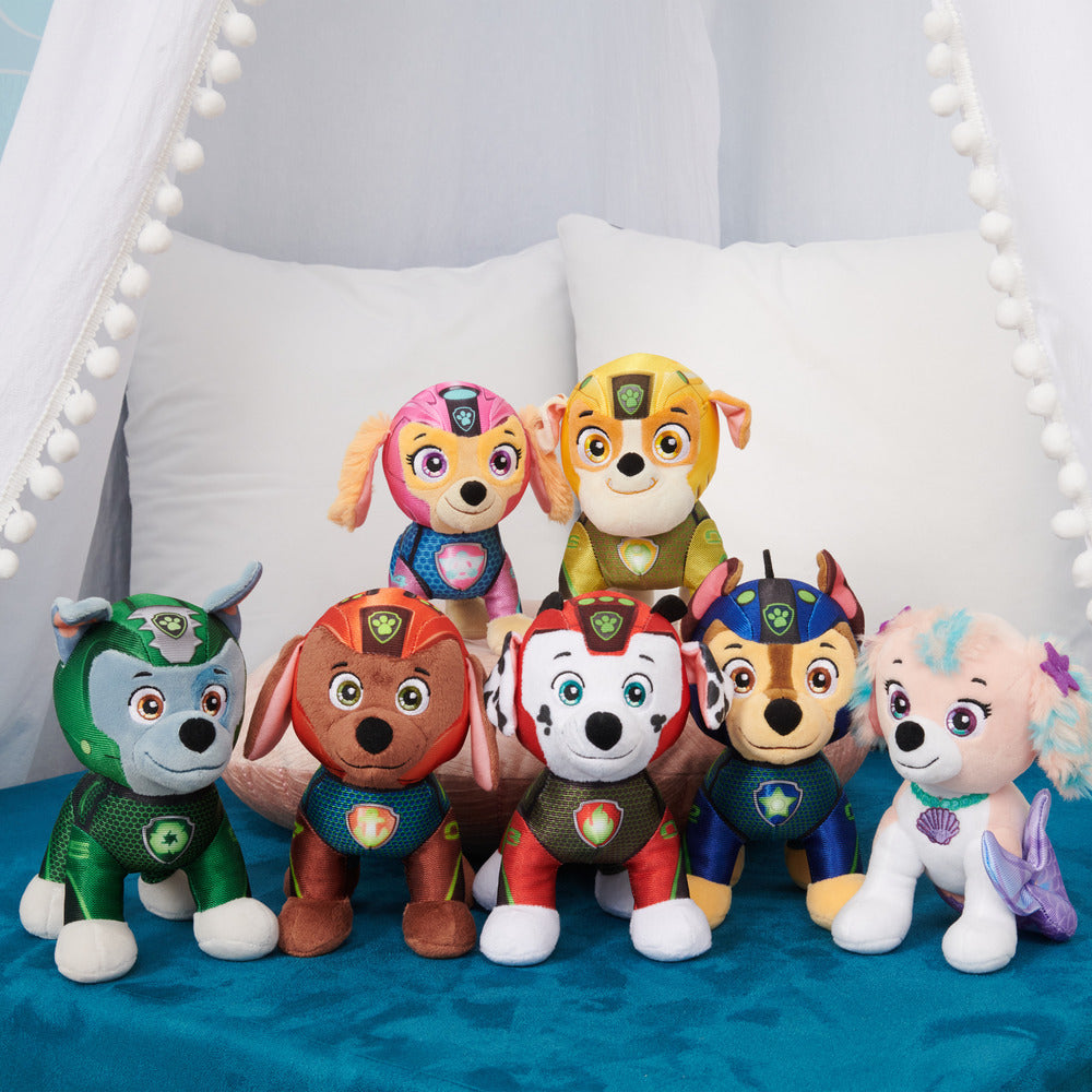 8 - inch PAW Patrol Aqua Pups Soft Plush - Aqua Marshall