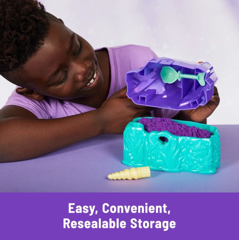 Hot! Kinetic Sand Mermaid Crystal Play Set