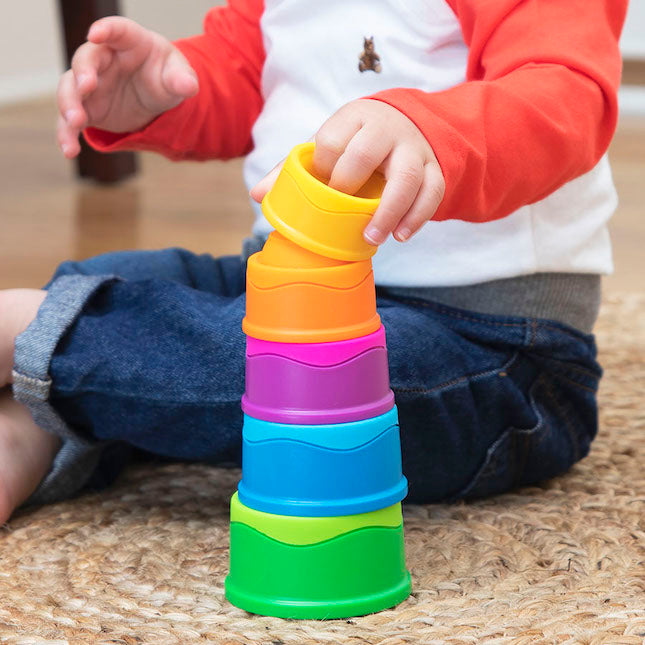 Fat Brain Toys: Dimpl Stack Cups - Fun Sensory Play