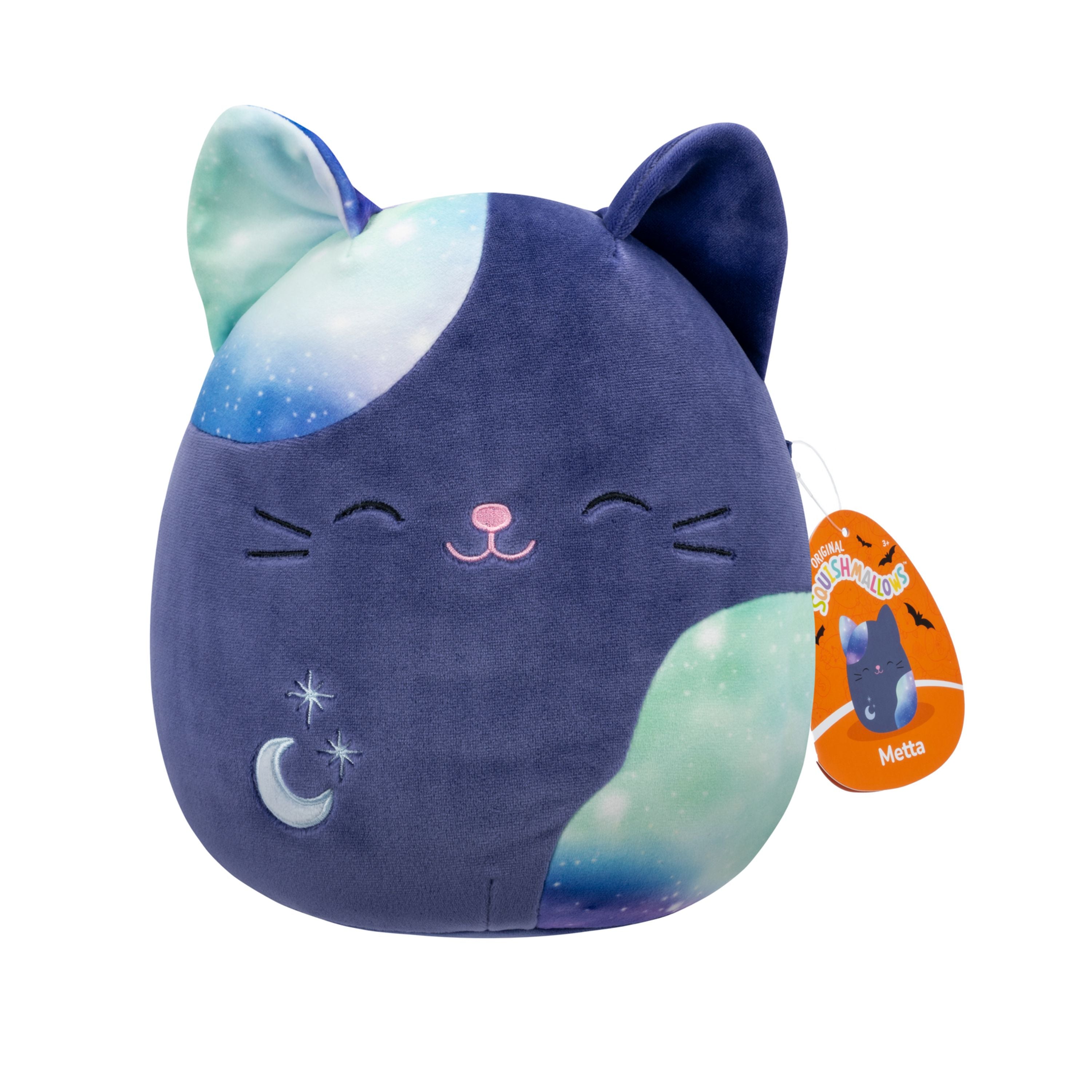 Limited Time Offer! 7.5 Inch Halloween Squishmallows Plush - Navy Blue Celestial Cat Metta