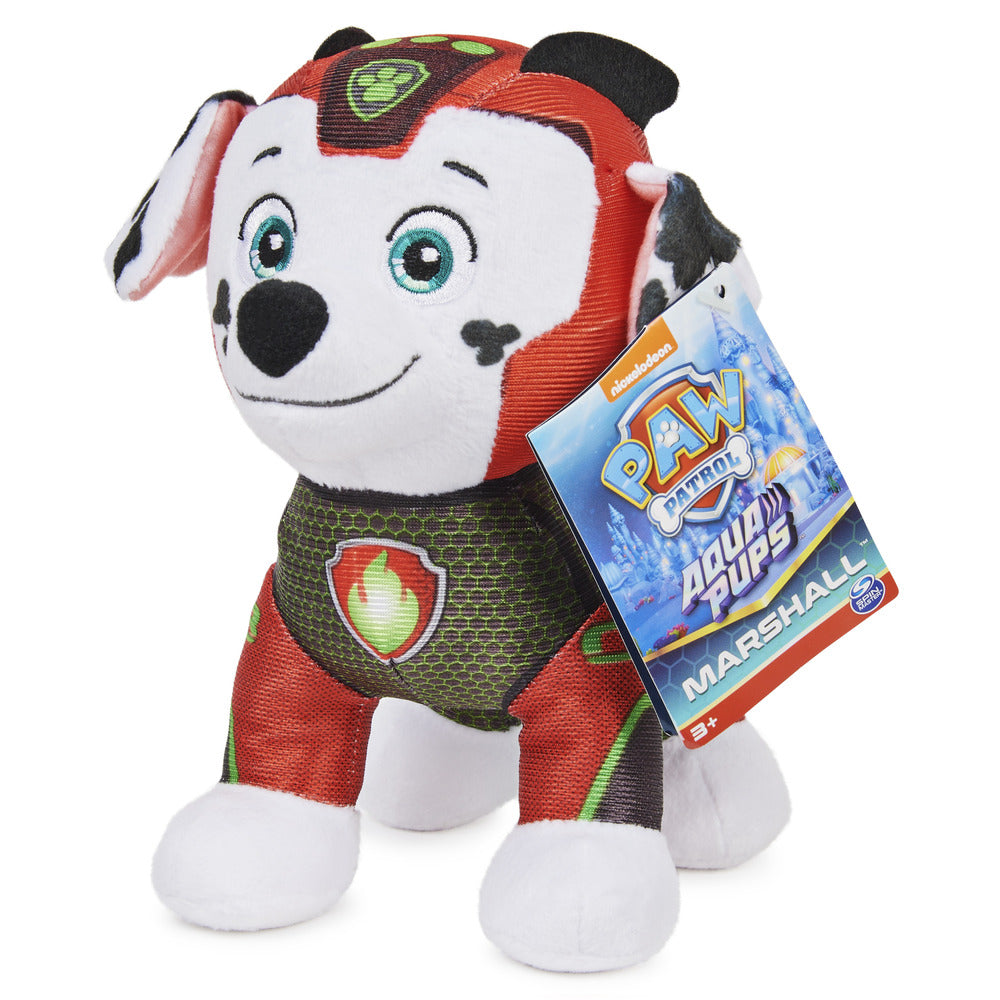 8 - inch PAW Patrol Aqua Pups Soft Plush - Aqua Marshall