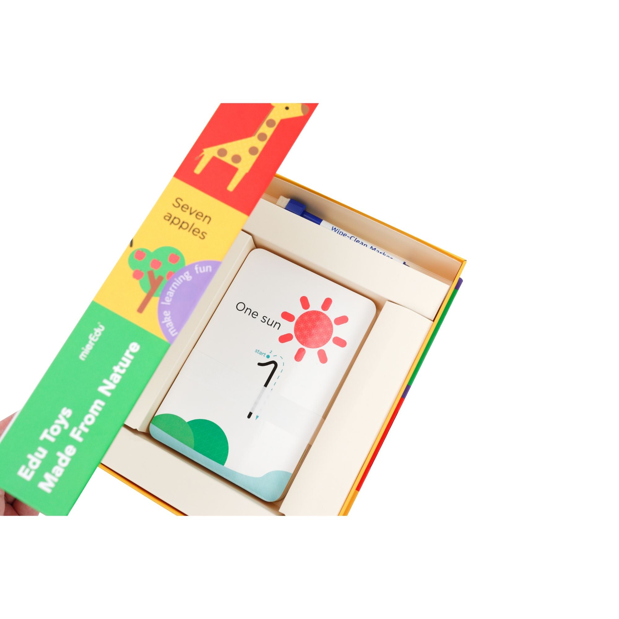 Hot Sale! MierEdu Portable Wipe Clean Number Activity Set for 3 - 6 Year - Old Kids