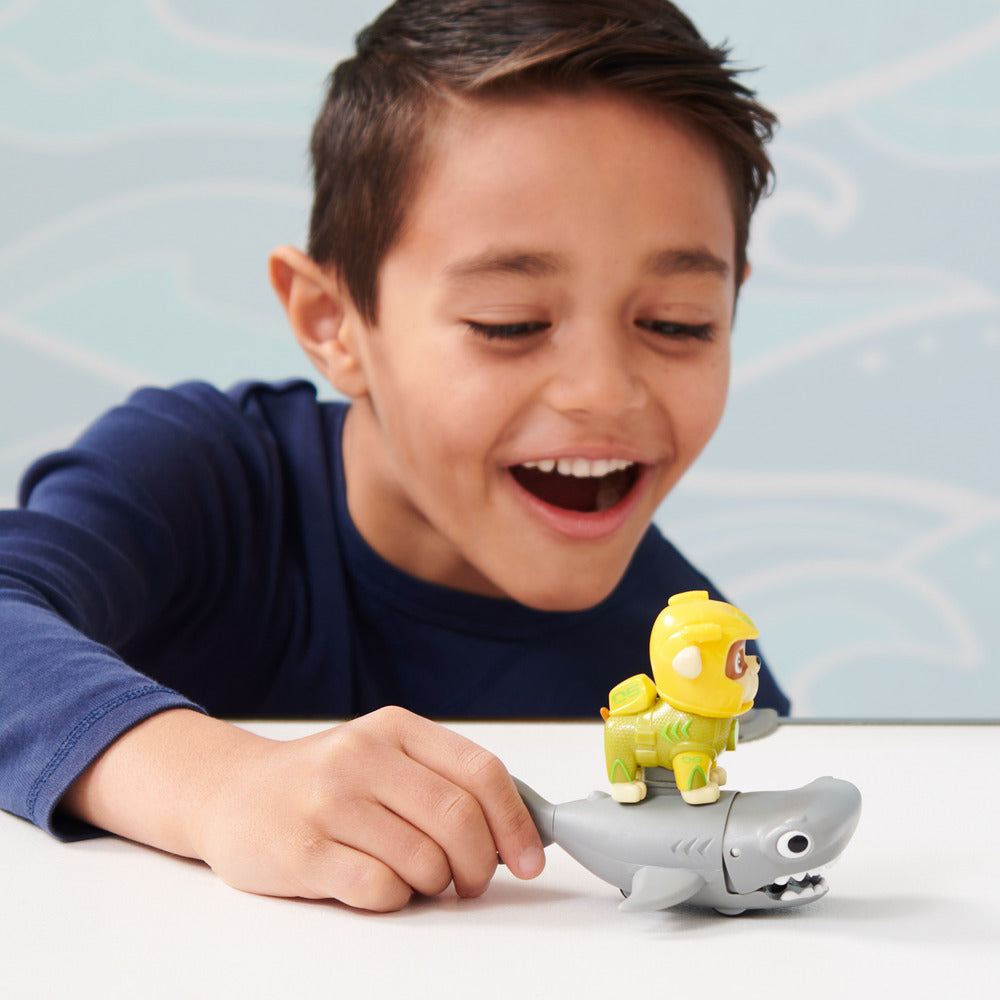 PAW Patrol Aqua Pups: Rubble in Wetsuit with Hammerhead Toy Set