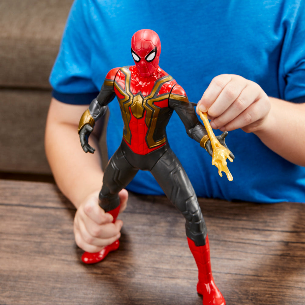 13-Inch Deluxe Marvel Spider-Man Thwip Blast Integrated Suit Action Figure