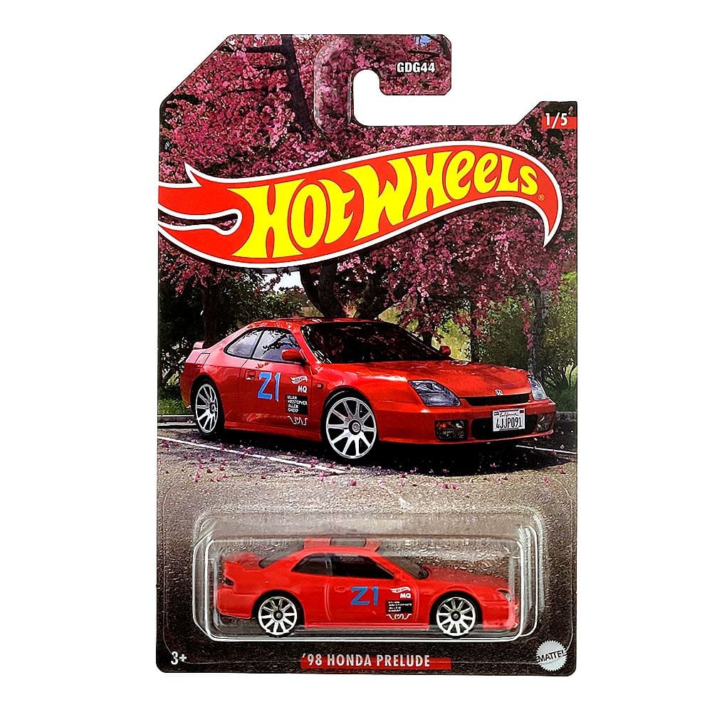 Hot Wheels Japanese Automotive Series: 1998 Honda Prelude with Hot Wheels Theme