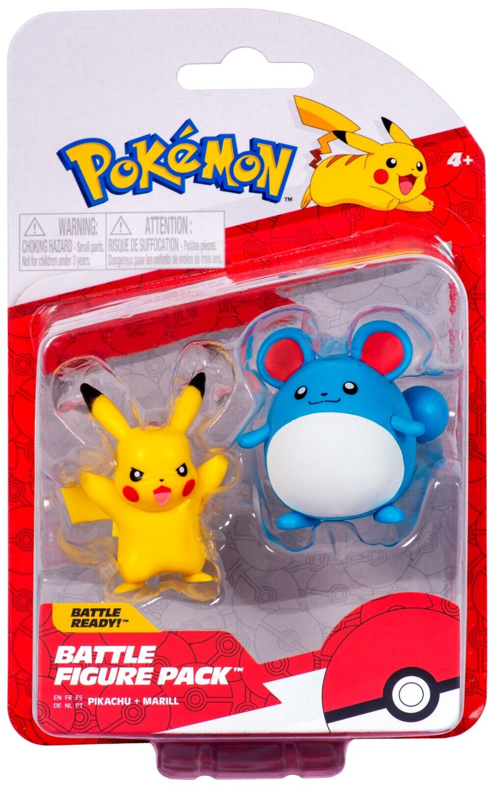 Hot! Pokemon Battle Figure Pack: Pikachu & Marill